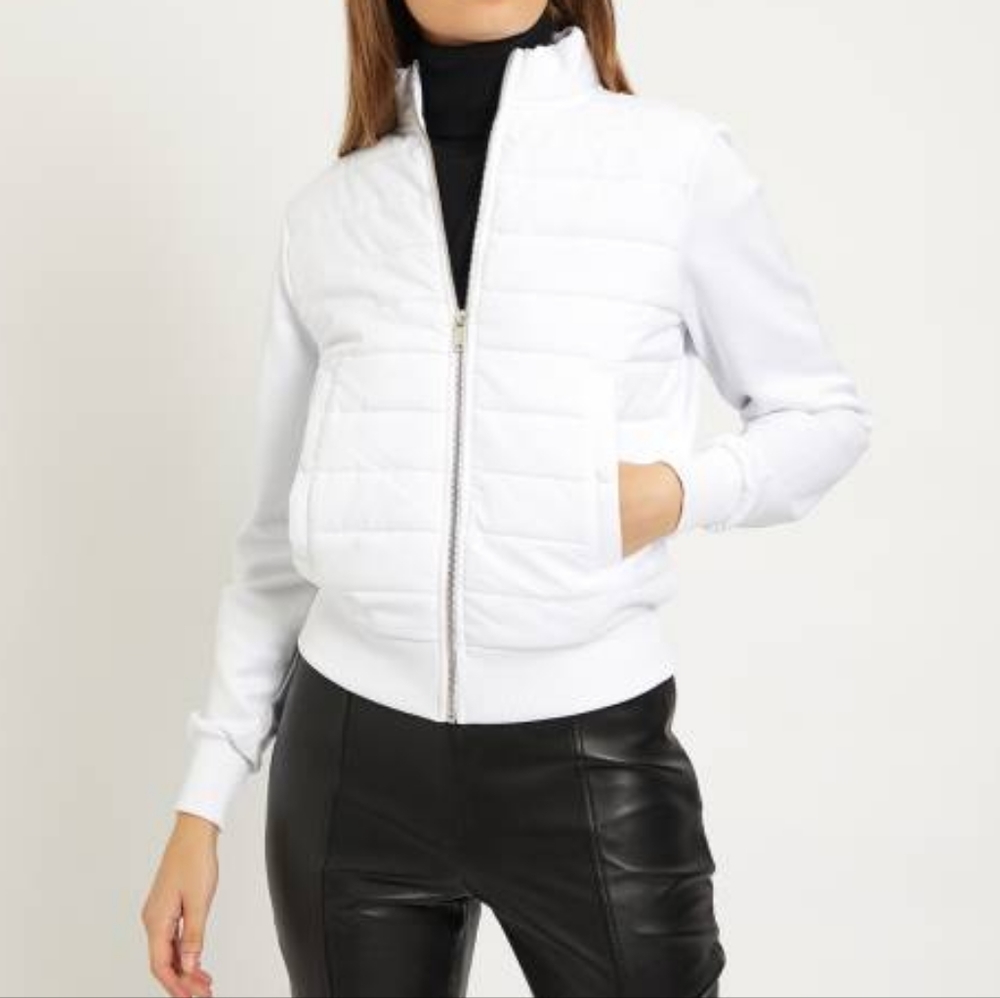 NWT REISS | Evina Mixed Media Lightweight PufferJacket - Picture 1 of 4